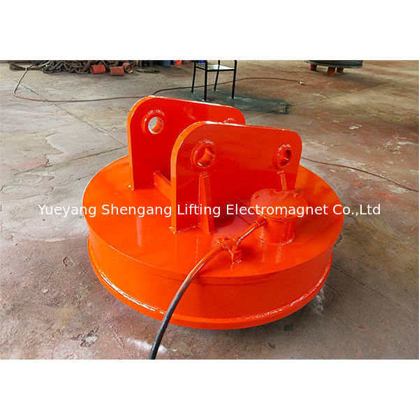 Round Excavator Magnet Attachment 60% Duty Cycle For Transporting Iron Scraps